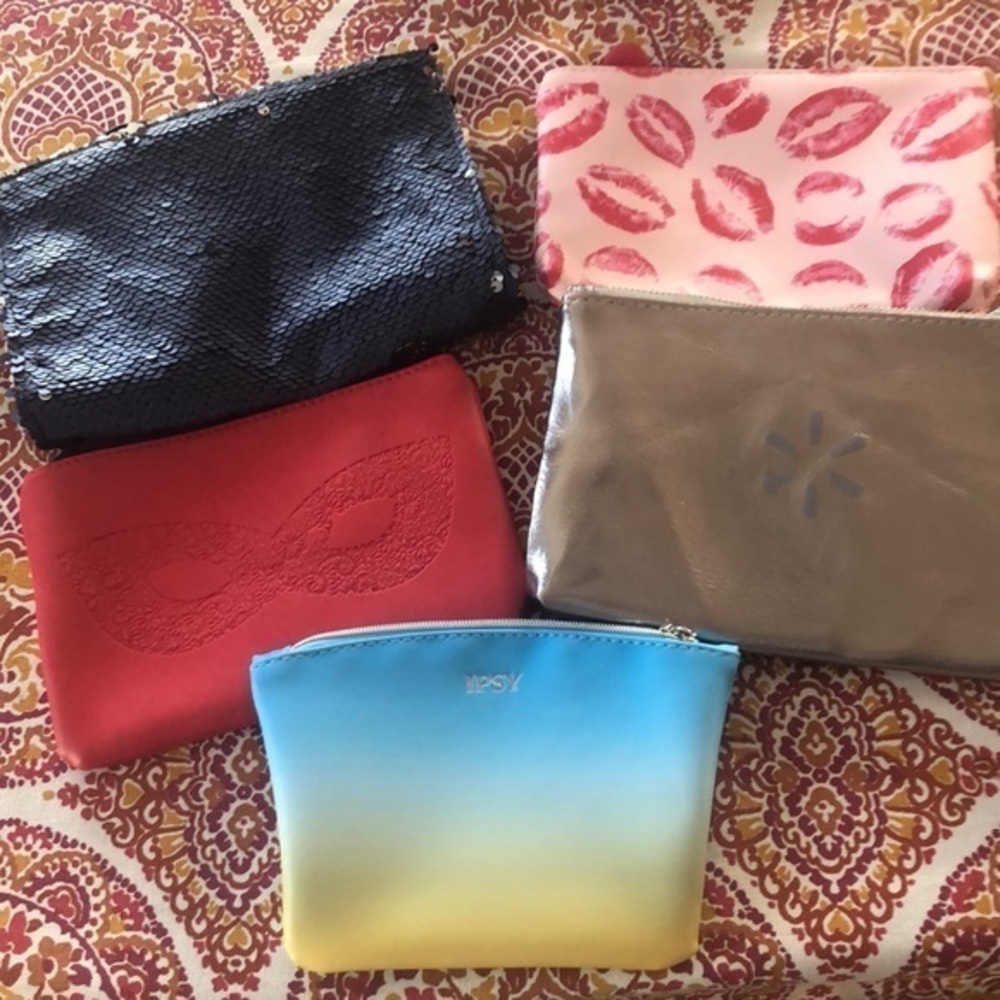 Lot#3 Ipsy Makeup bags cosmetic case clutch